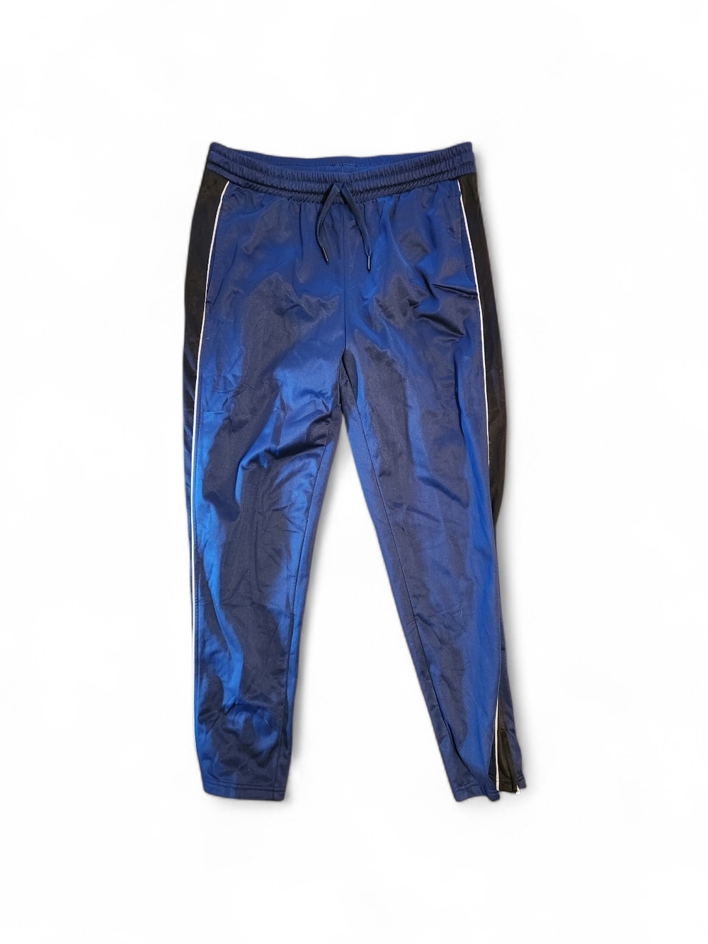 Athletic Works Blue Jogger Pants with Black Side Panels